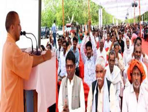 उत्तर प्रदेश के मा0 मुख्यमंत्री योगी आदित्यनाथ जी 27 जून 2018 को  बंजारा नायक समाज की महारैली को सम्बोधित करते हुए।