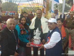 श्री ब्रजेश पाठक ने महानगर स्थित 35वीं बटालियन पी0ए0सी0 ग्राउण्ड में एस0के0डी0 अकादमी के 10वें वार्षिक खेलकूद समारोह में मुख्य अतिथि के रुप में भाग लेते हुए