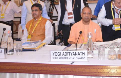 उत्तर प्रदेश के मुख्यमंत्री योगी आदित्यनाथ जी 07 अगस्त, 2022 को नई दिल्ली में आयोजित नीति आयोग की शासी परिषद की सातवीं बैठक के अवसर पर। 